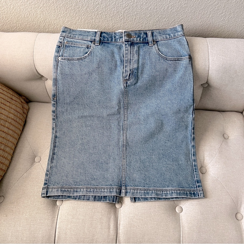 Abrand Jeans NWT Denim Midi A ‘99 Low Skirt SIZE 26